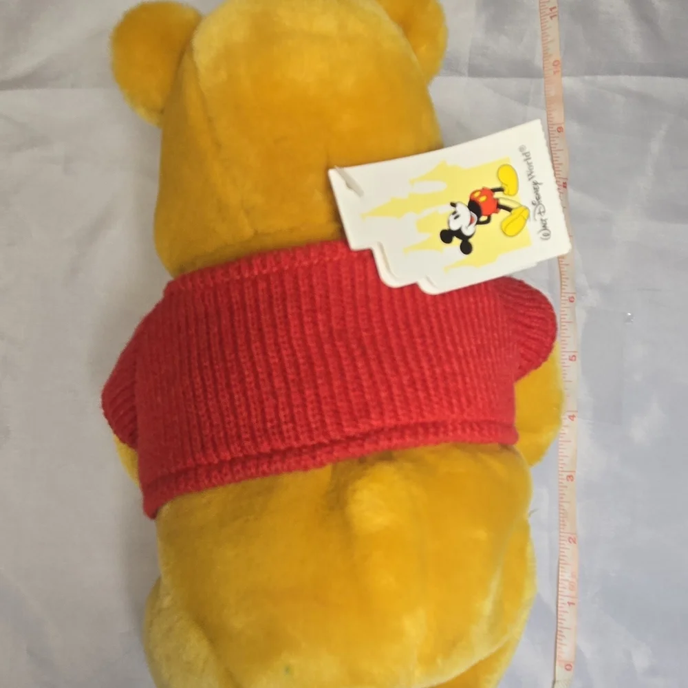 Disney Yellow‎ Bear with Red Sweater